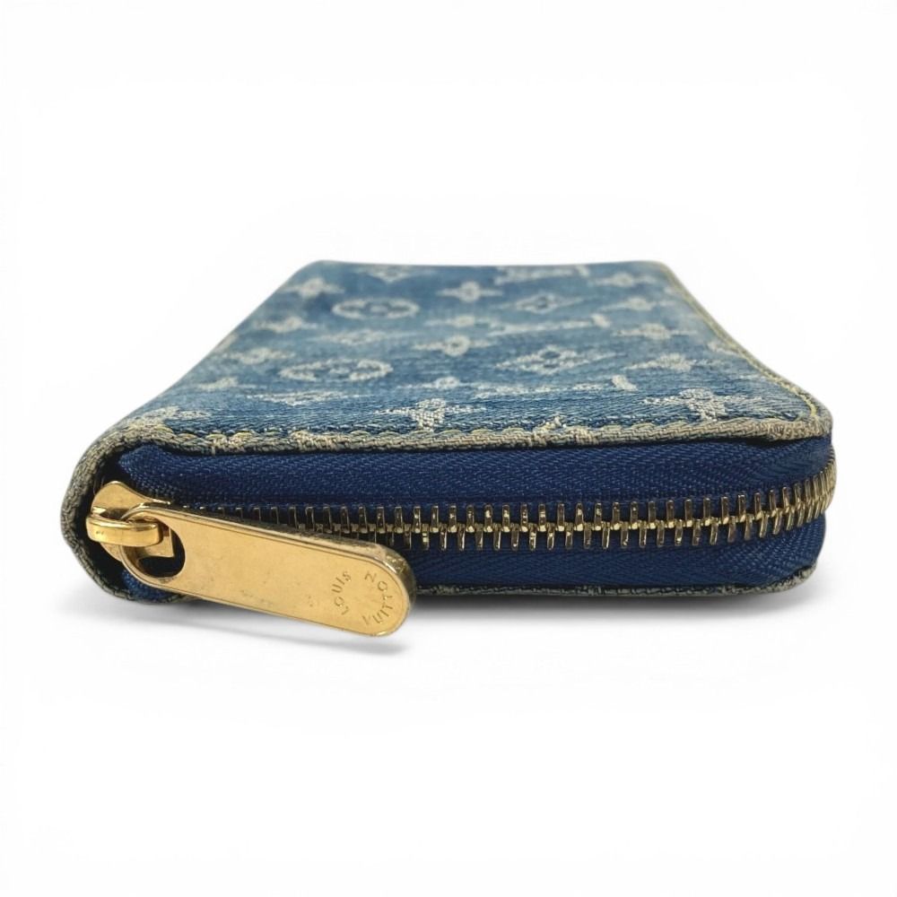 Louis Vuitton Wallet Zippy Monogram Denim Canvas Blue — view 3