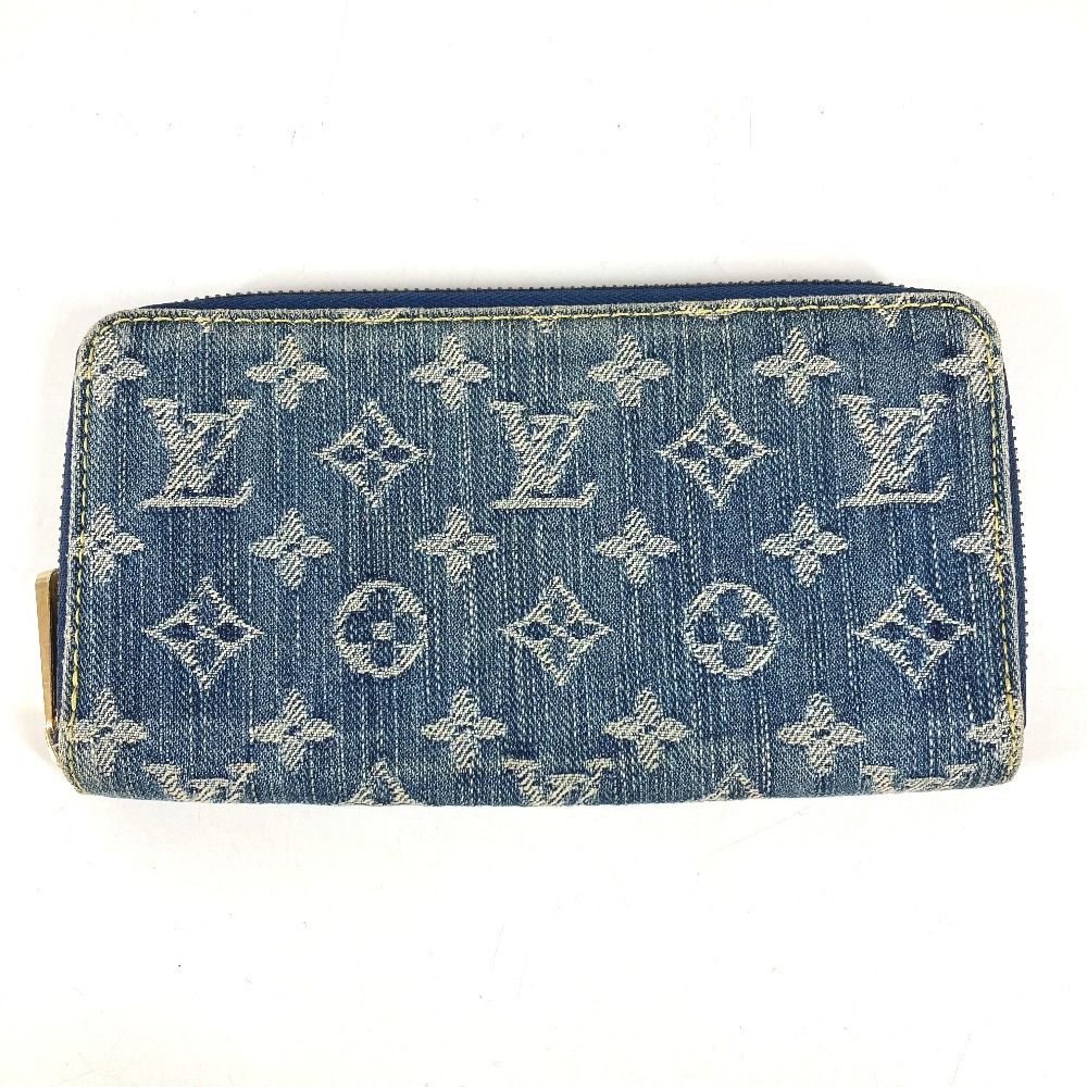 Louis Vuitton Wallet Zippy Monogram Denim Canvas Blue