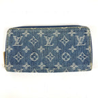 Louis Vuitton Wallet Zippy Monogram Denim Canvas Blue