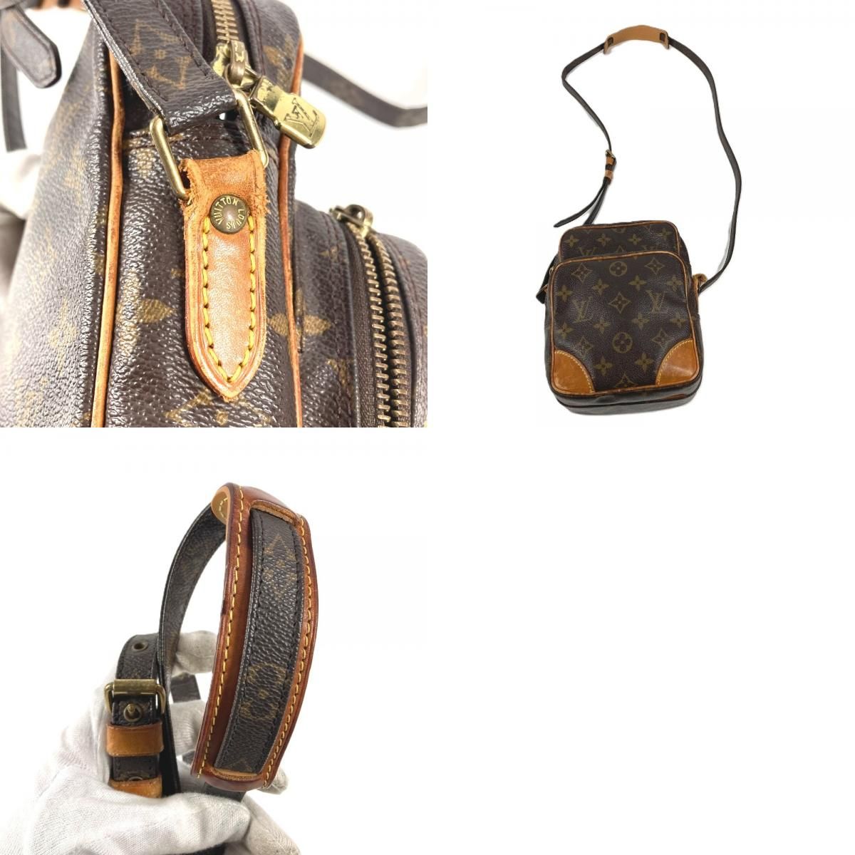 Louis Vuitton Shoulder Bag Amazon Monogram Canvas Brown — view 9