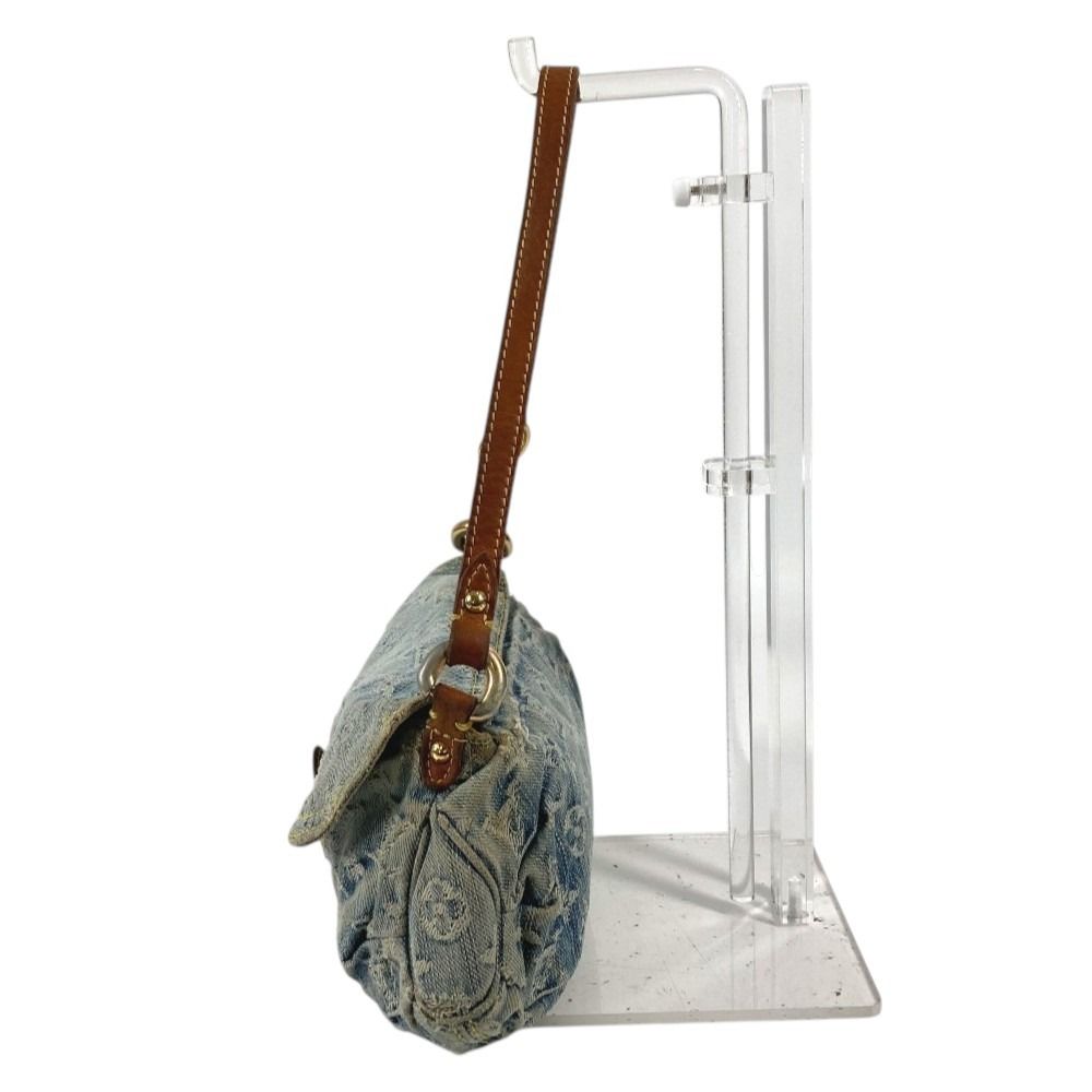 Louis Vuitton Shoulder Bag Mini Pleaty Monogram Denim Blue — view 2