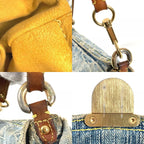 Louis Vuitton Shoulder Bag Mini Pleaty Monogram Denim Blue — view 9