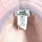 Hermes Hat Red Molle Cotton Gimove Pink — view 7