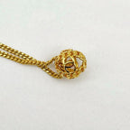 Chanel Necklace CC Logo Icon Ball Box Gold — view 7