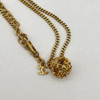 Chanel Necklace CC Logo Icon Ball Box Gold — view 8