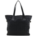 Chanel New Travel Line Tote GM Nylon Canvas Black