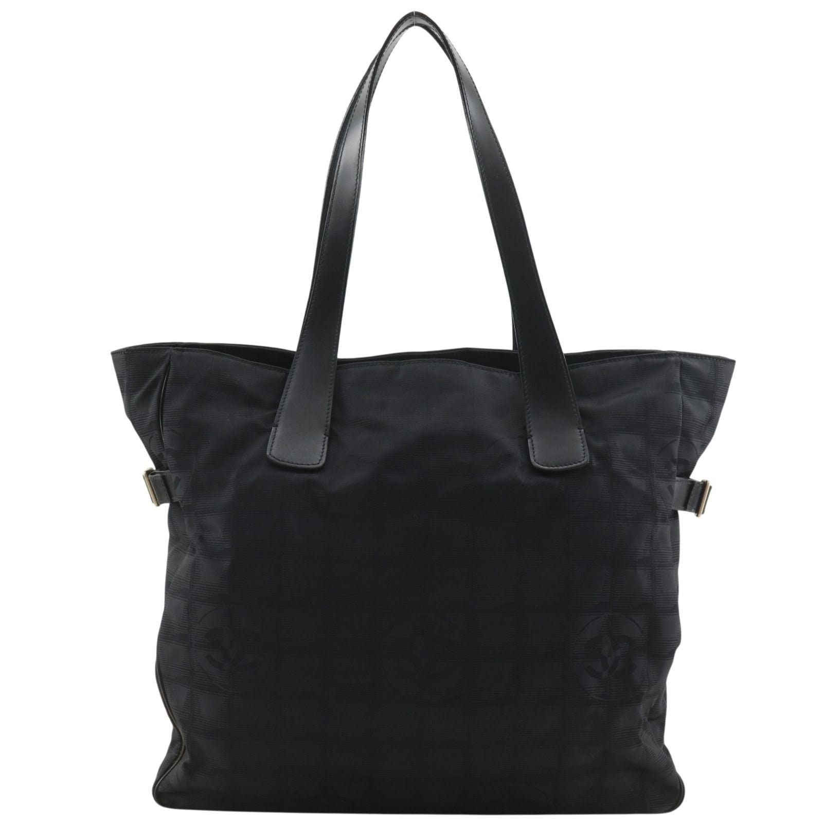 Chanel New Travel Line Tote GM Nylon Canvas Black