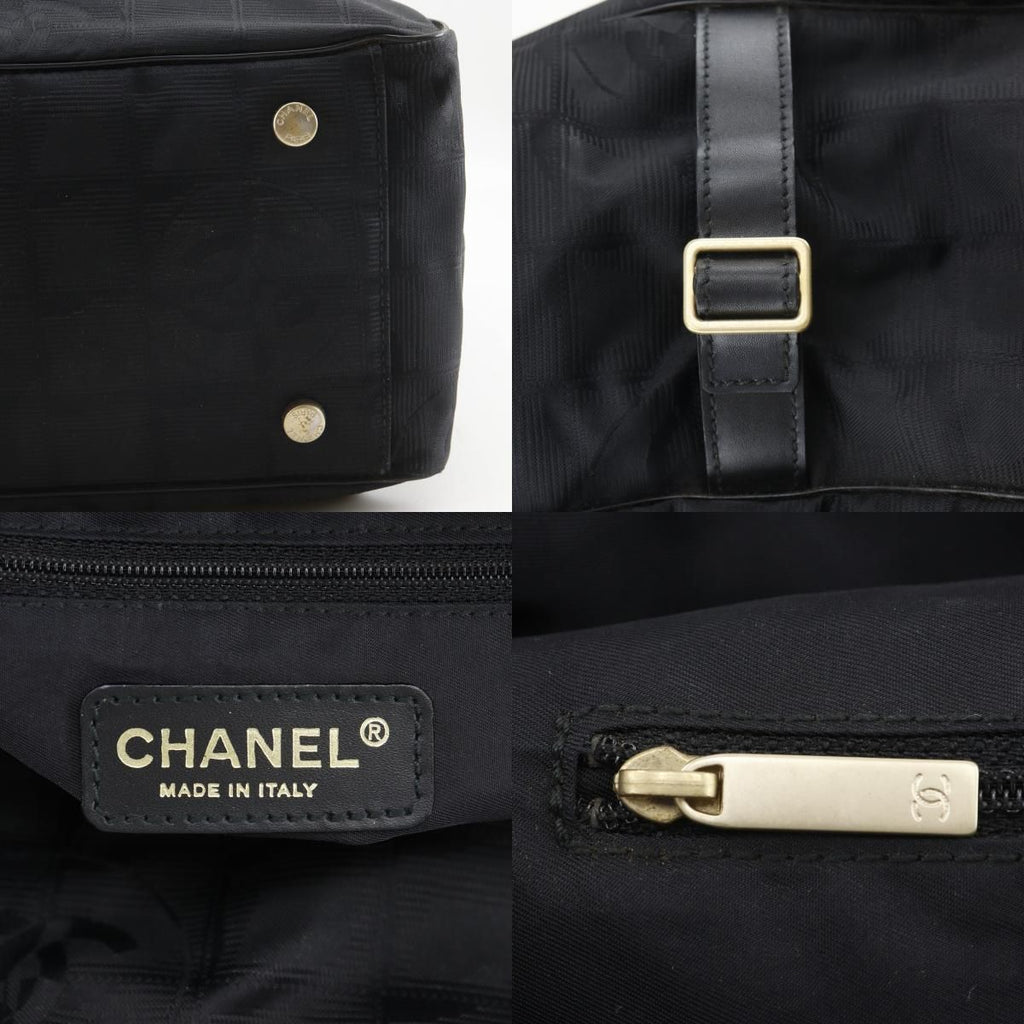 Chanel New Travel Line Tote GM Nylon Canvas Black — view 9