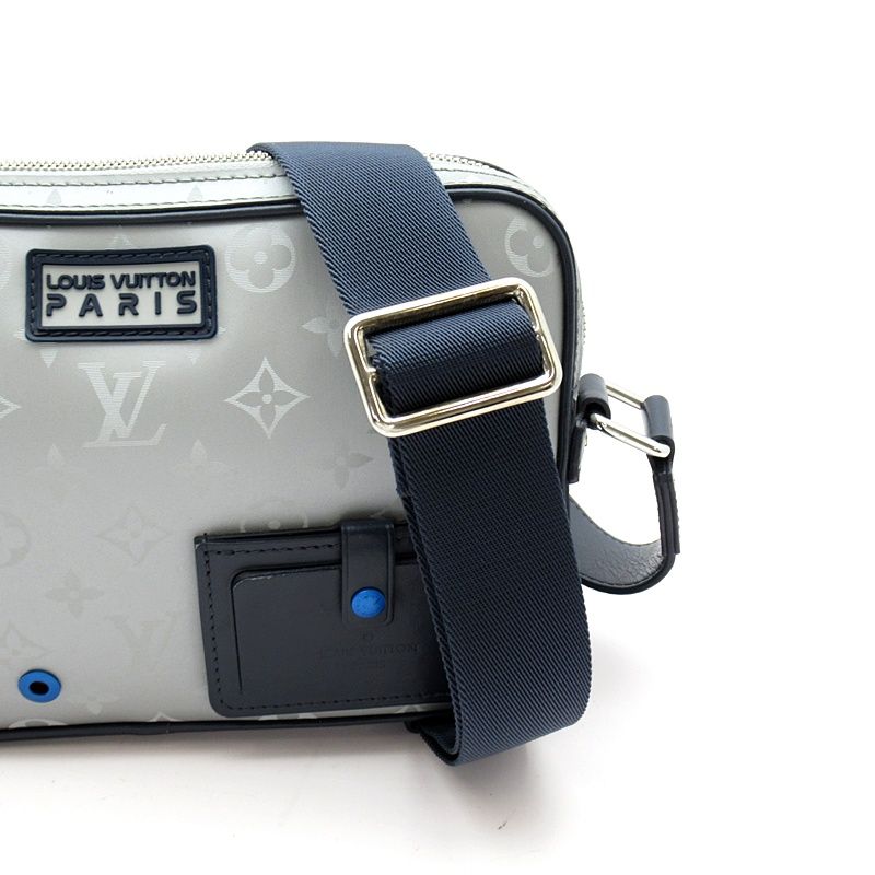 Louis Vuitton Alpha Monogram Satellite Messenger Bag Gray — view 2