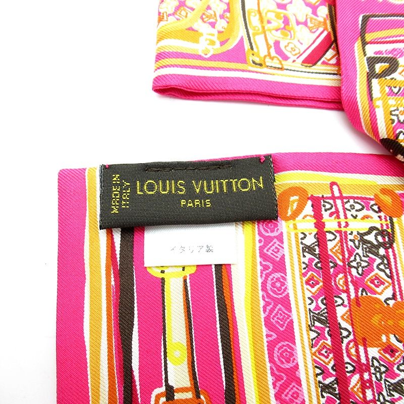 Louis Vuitton Bandeau Trunk Case Silk 100% Pink — view 3