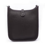 Hermes Evelyne TPM Shoulder Bag Taurillon Clemence Pull Noir Purple Silver — view 2