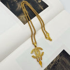 Chanel CC Logo Necklace — view 2