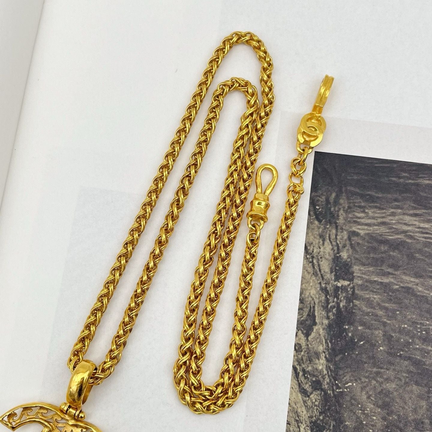 Chanel CC Logo Necklace — view 5