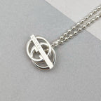 Gucci Interlocking Necklace Silver — view 3