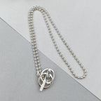Gucci Interlocking Necklace Silver — view 2