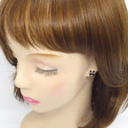 Hermes Earrings Pop Mini Black Lacquer Metal — view 6