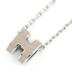 Hermes Necklace Pop Mini Brown Glace Lacquer Metal