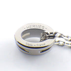Hermes Necklace Pop Mini Brown Glace Lacquer Metal — view 4