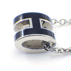 Hermes Necklace Pop Mini Black Lacquer Metal — view 5