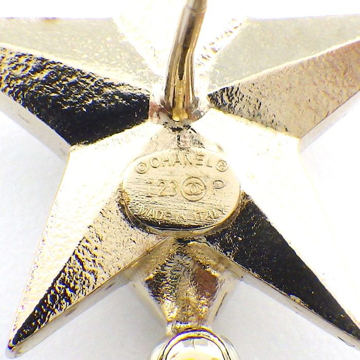 Chanel Earrings CC Logo Resin Rhinestone — view 3