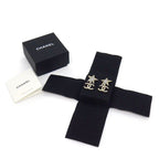 Chanel Earrings CC Logo Resin Rhinestone — view 5