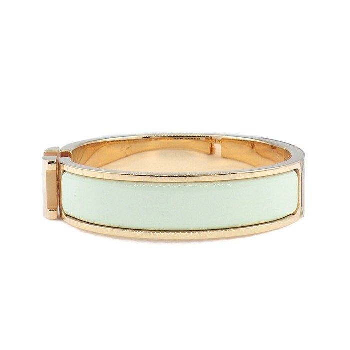 Hermes Bangle Click PM Vert Fizz Enamel Bracelet — view 2