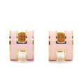 Hermes Earrings Pop Mini Rose Dragee Lacquer