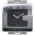 Gucci Watch Stainless Steel Quartz Analog Display Boys Black Dial