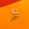 Hermes Enchainee 925 Sterling Silver Ring