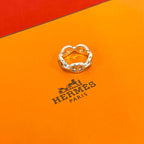 Hermes Enchainee 925 Sterling Silver Ring