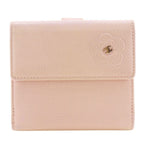 Chanel Camellia Leather Pink Bifold Wallet