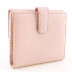 Chanel Camellia Leather Pink Bifold Wallet — view 3