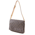 Louis Vuitton Musette Tango Monogram Canvas Brown Shoulder Bag — view 2