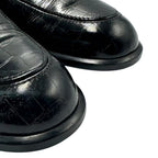 Celine Loafers Leather Croco Pattern 36.5 Black — view 4