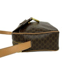 Celine Vintage Macadam Blason Triomphe Pattern Leather Shoulder Bag Pochette — view 5