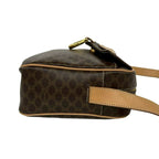 Celine Vintage Macadam Blason Triomphe Pattern Leather Shoulder Bag Pochette — view 6