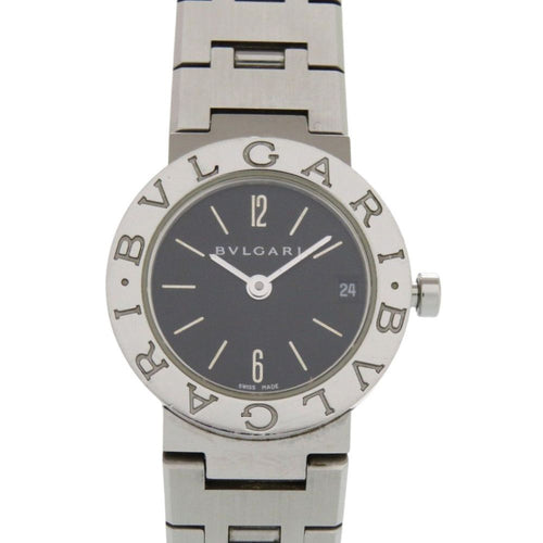 Bvlgari SS Black Quartz Watch Dial