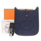 Hermes Evelyne TPM Amazon Felt Swift Blue Nuit Silver Shoulder Bag