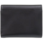 Prada Saffiano Triangle Leather Black Trifold Wallet — view 3