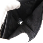 Prada Saffiano Triangle Leather Black Trifold Wallet — view 6