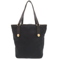 Gucci GG Canvas Leather Black Tote
