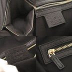 Gucci GG Canvas Leather Black Tote — view 7