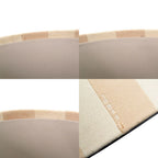 Fendi Striped Pattern Studs Leather Canvas Navy Beige Multi Box Case Shoulder — view 9