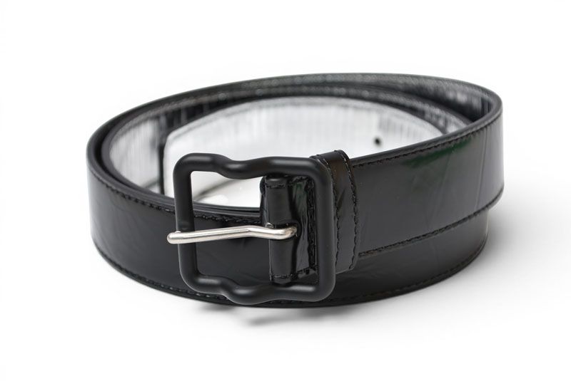 Bottega Veneta Belt Patent Leather 95 cm Black