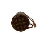 Louis Vuitton Papillon 26 Monogram Leather Drum Boston Bag Brown — view 6