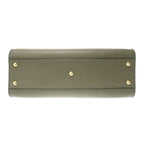 Fendi Peekaboo Medium 2-Way Leather Shoulder Bag Khaki — view 4