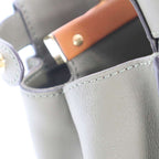 Fendi Peekaboo Medium 2-Way Leather Shoulder Bag Khaki — view 8