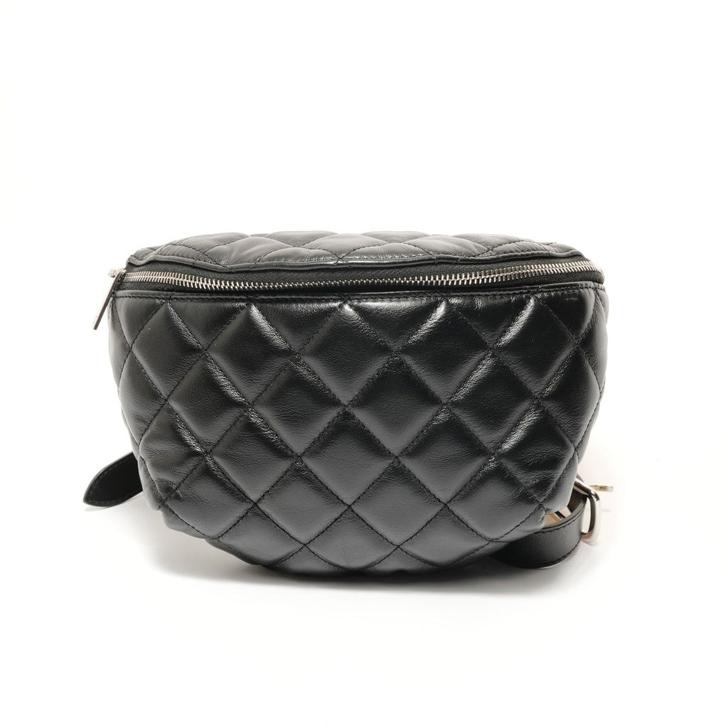 Chanel Shoulder Bag Quilted Silver