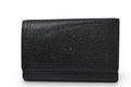 Saint Laurent Yves YSL Key Case Vintage Leather Black Gold Key Holder