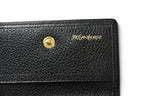 Saint Laurent Yves YSL Key Case Vintage Leather Black Gold Key Holder — view 3